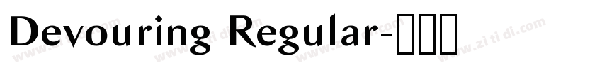 Devouring Regular字体转换